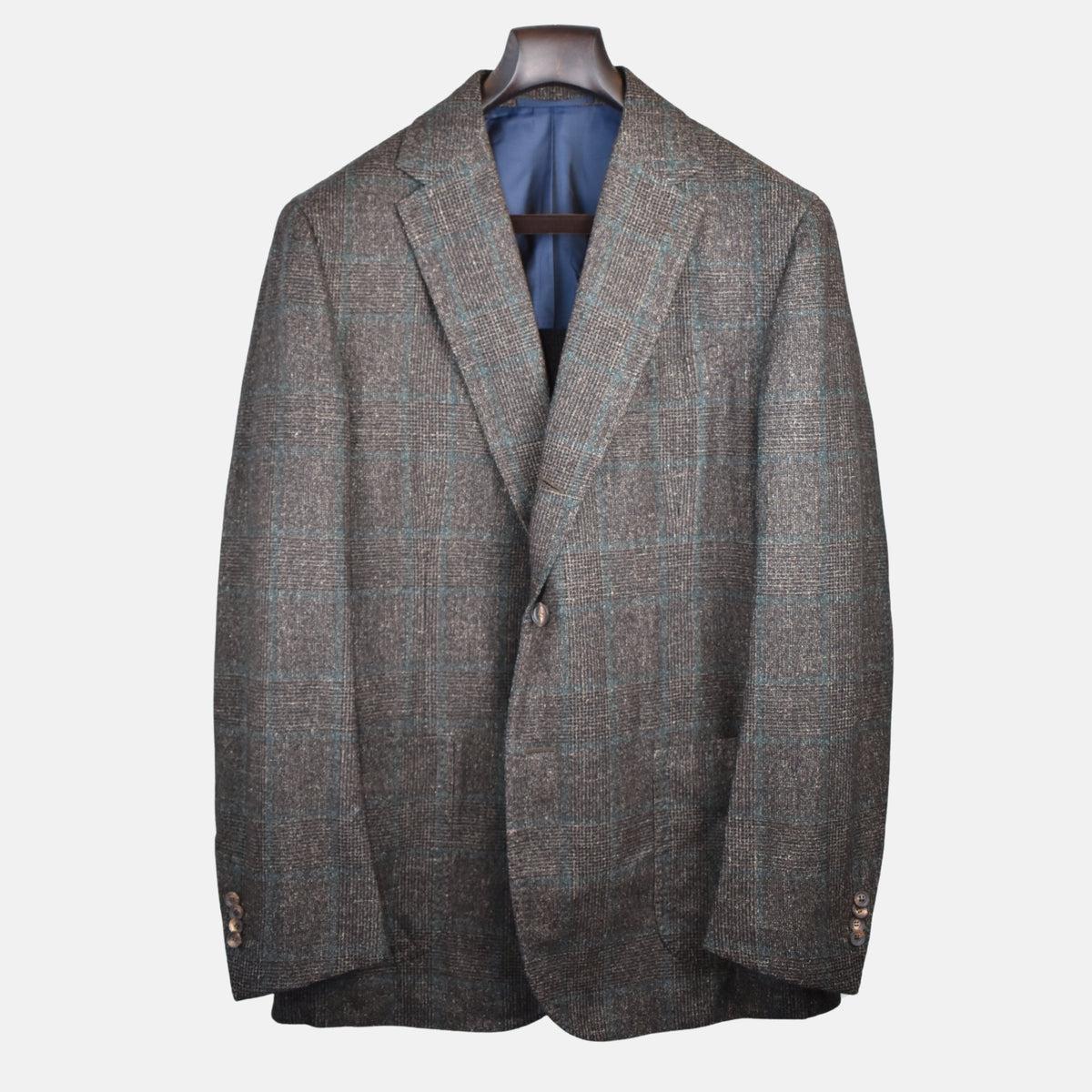 Multicoloured Checked Suit made of Wool (EU 54)
