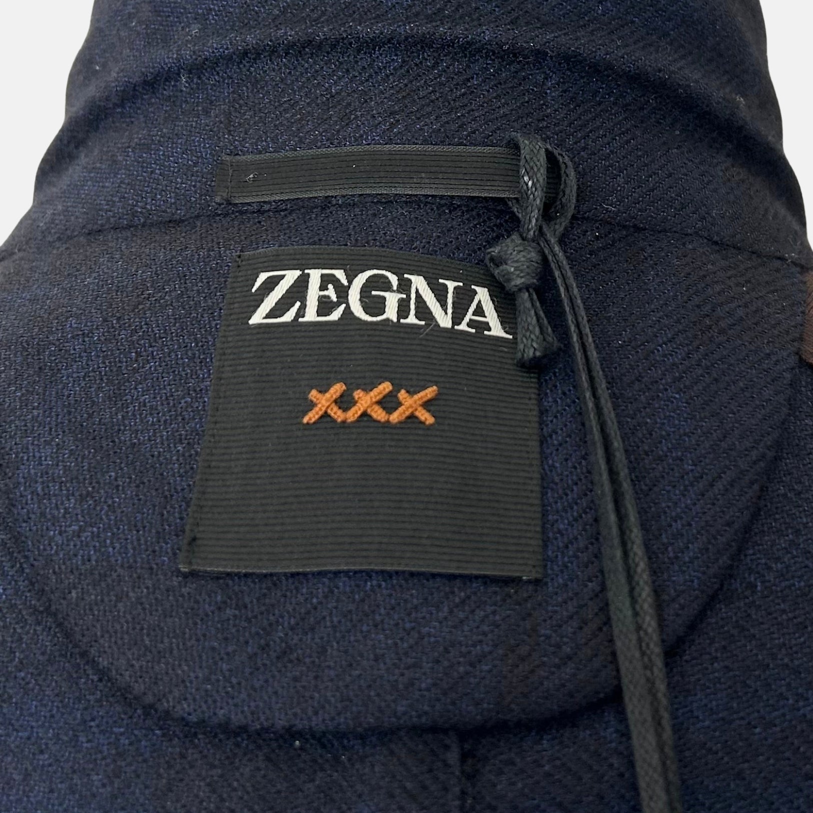 Navy Patterned Blazer made of Cashmere/Silk (EU 48)