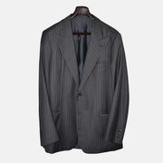 Antracite Striped  Suit made of Wool (EU 52L)