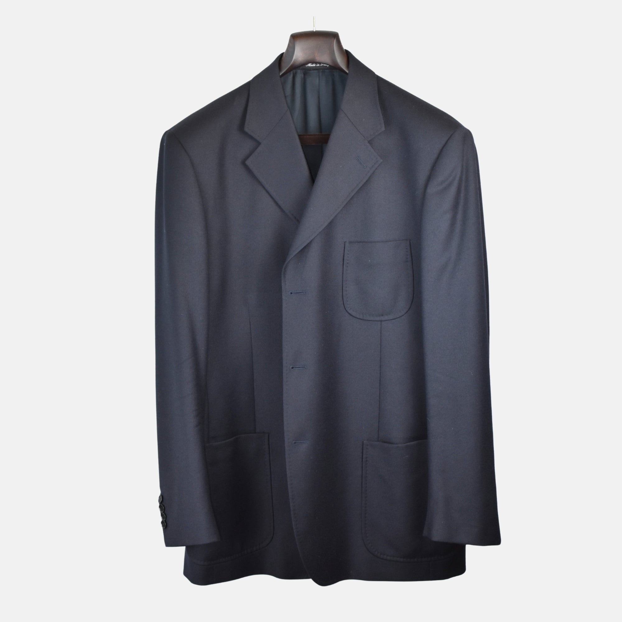 Nachtblauer Blazer aus Wolle (EU 58)