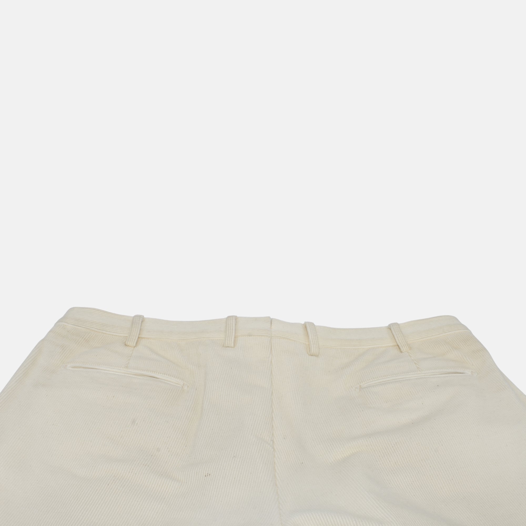 Cream Corduroy Trousers made of Cotton/Polyamid (EU 56)