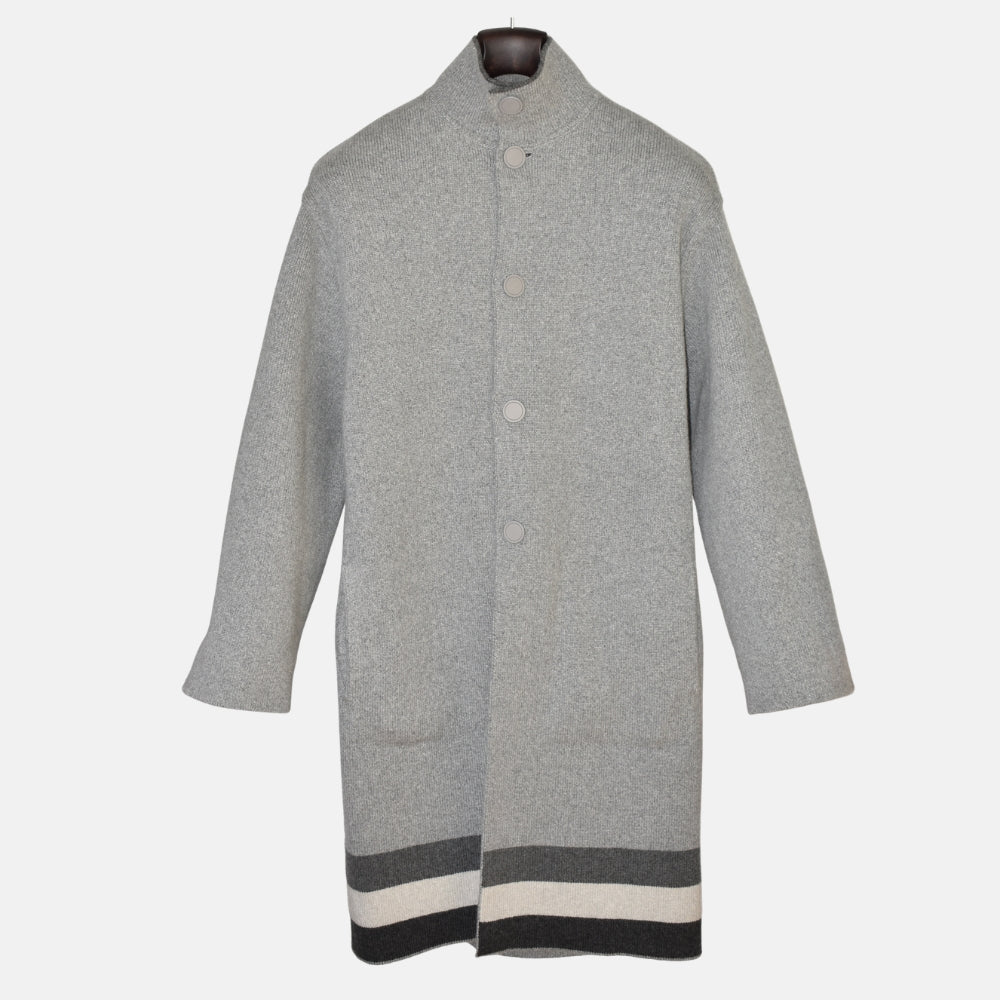 Gray Reversible Coat made of Baby Cahmere (M)