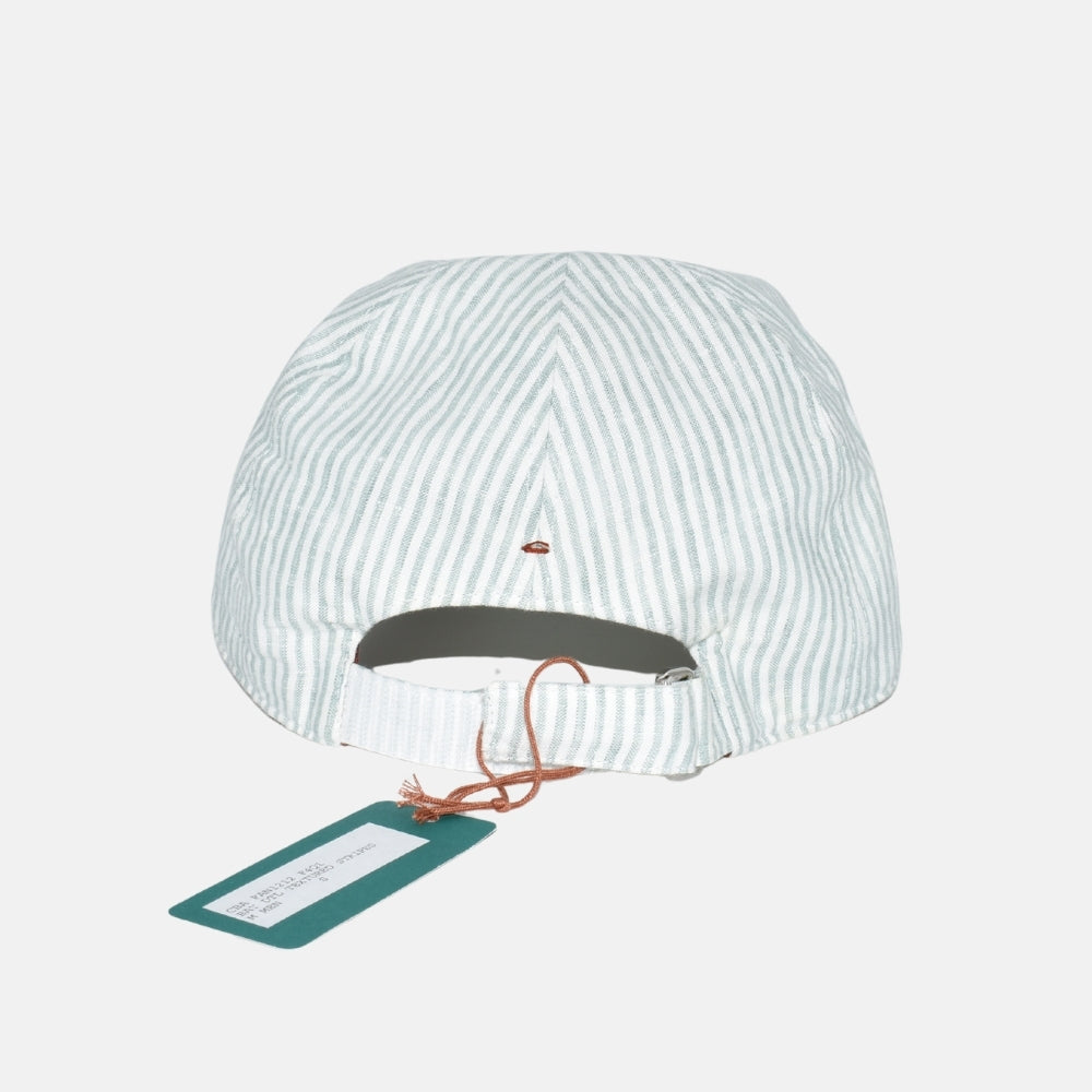 Light Khaki Striped Cap made of Cotton (S)