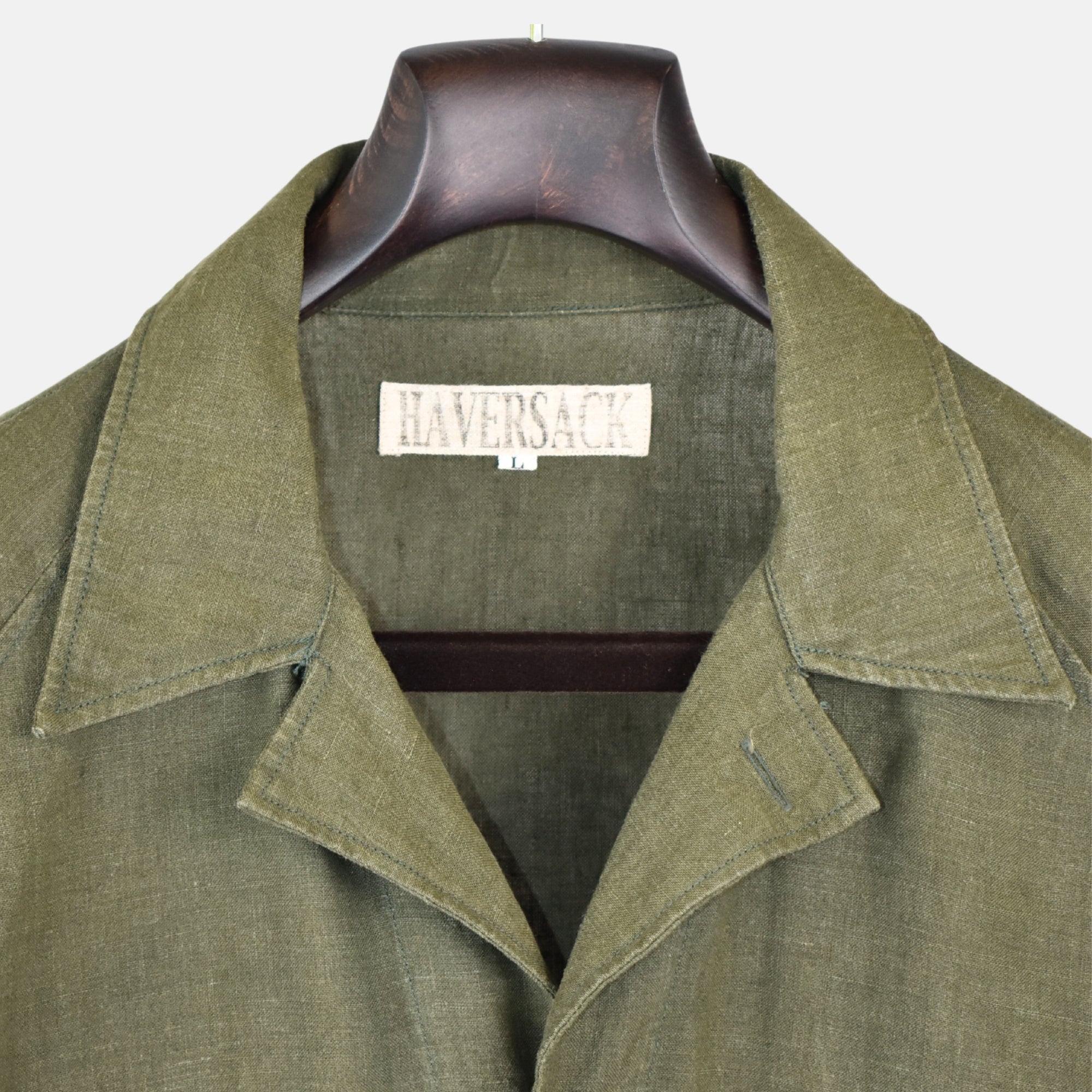 Olive Shirt made of Linen (L)