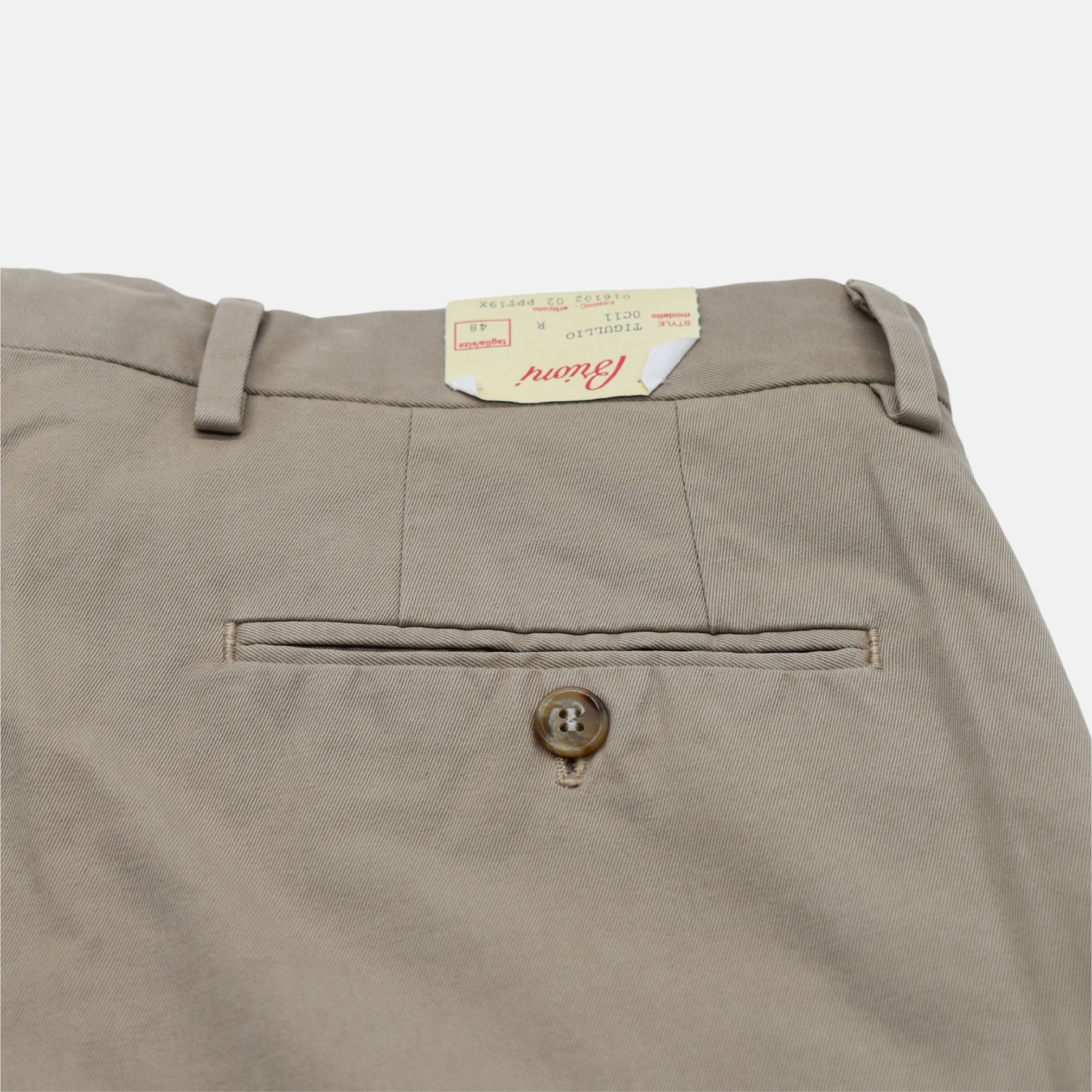Beige Trousers made of Cotton (EU 48)