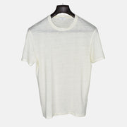 Cream T-Shirt made of Linen (L)