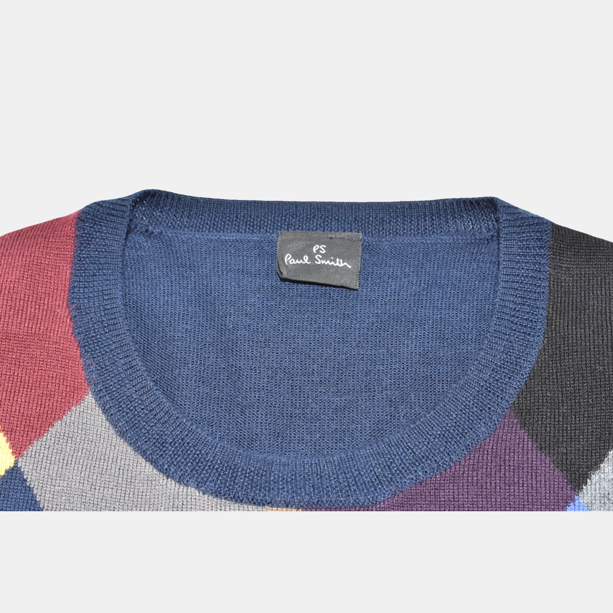 Multicoloured Sweater made of Merino Wool (L)