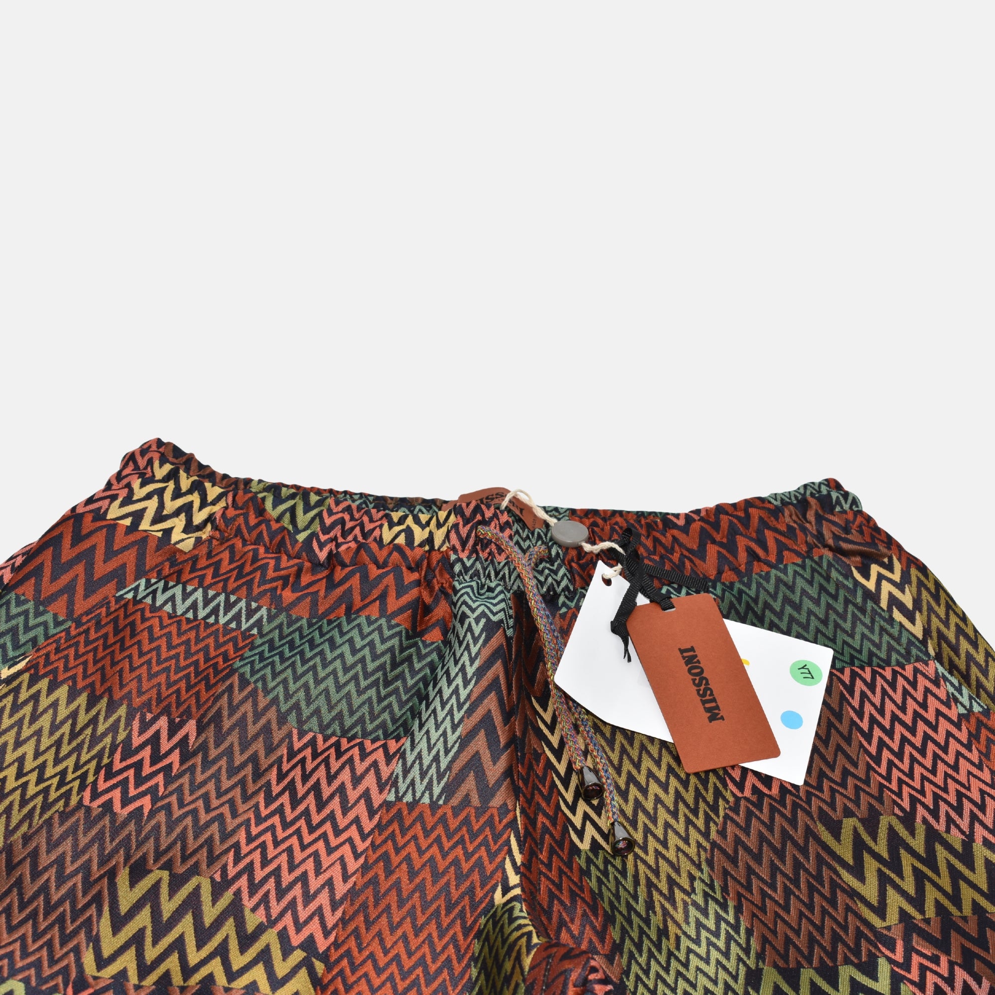Multicoloured Patterned  Jogg Pants made of Polyester (S)