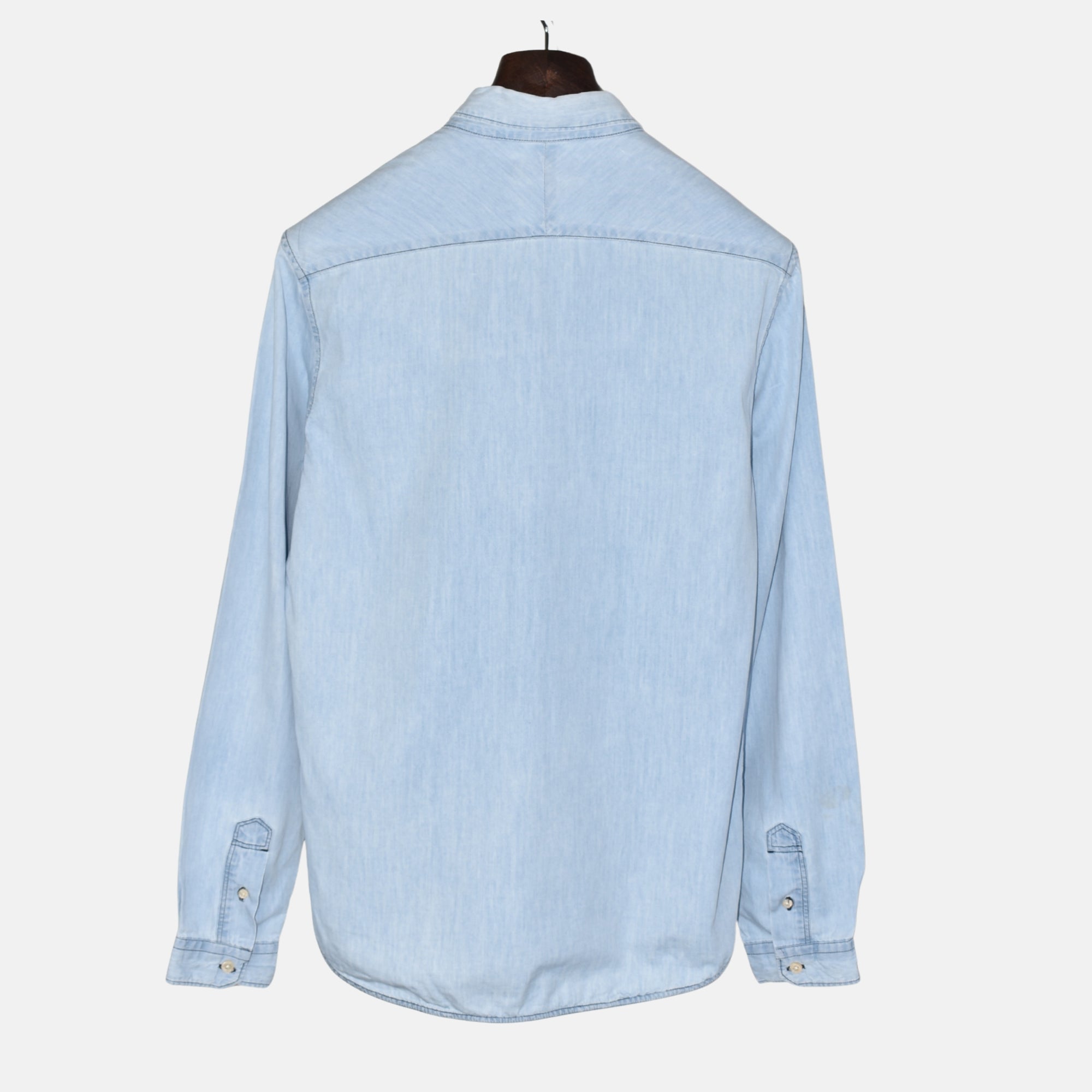 Light Blue Denim Shirt made of Cotton (M)