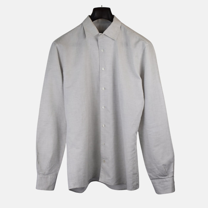 Ecru Shirt made of Cotton/Linen (EU 43)