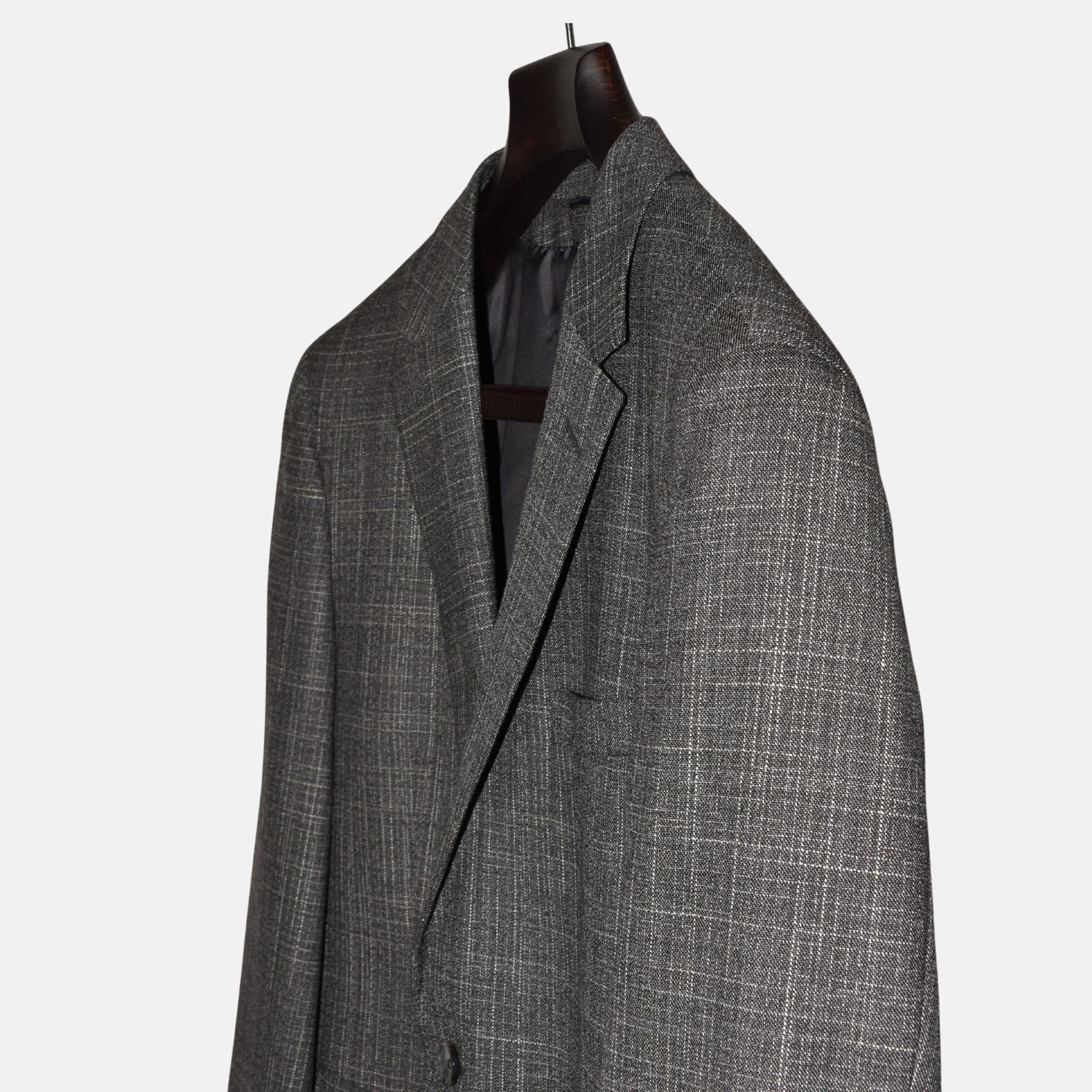 Grey Patterned Suit made of Virgin Wool/Silk (48)
