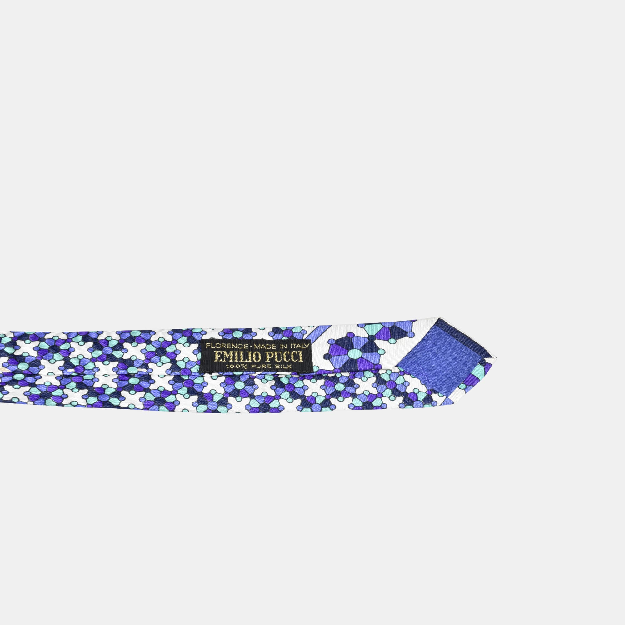 Multicoloured Patterned Tie made of Silk