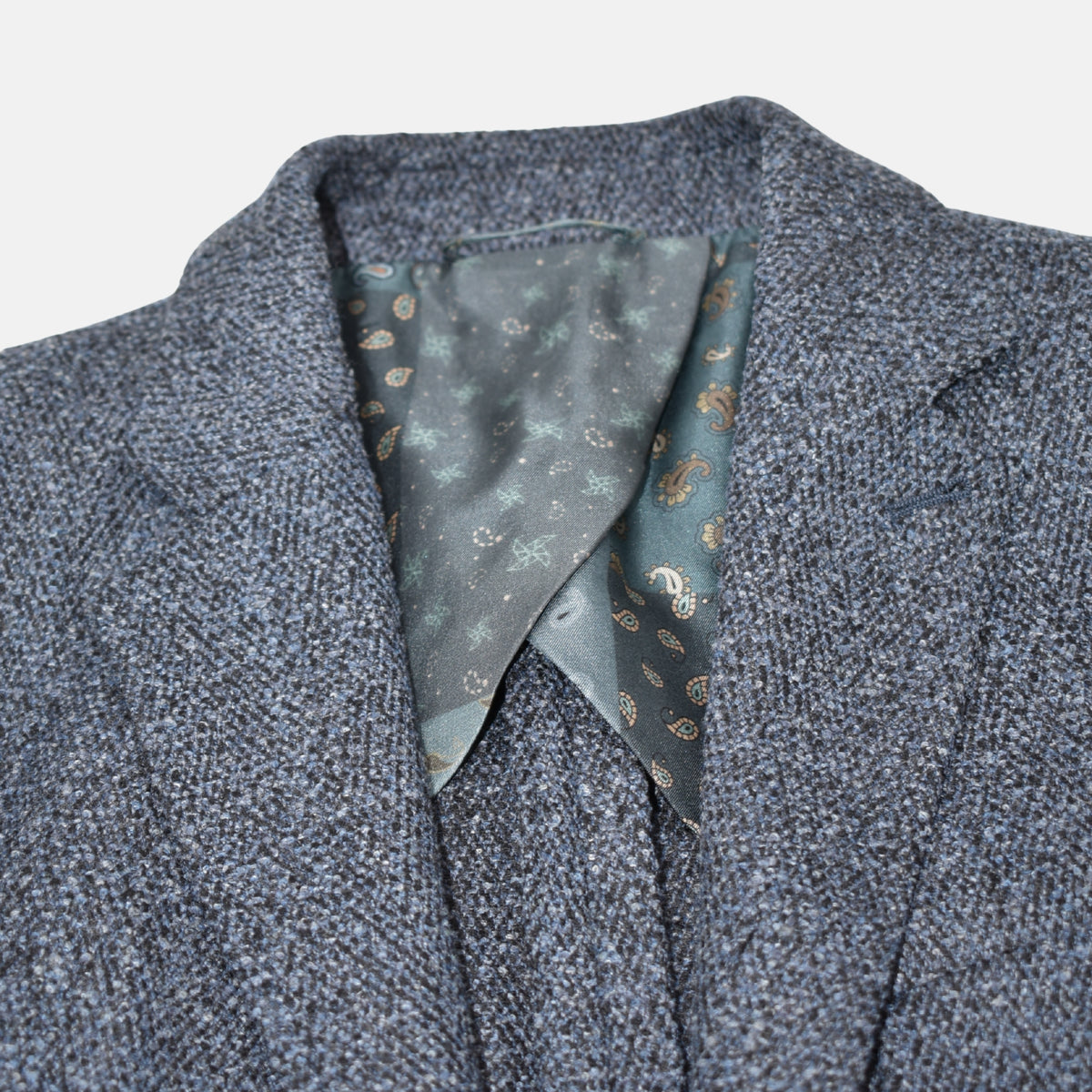 Blue Melange Blazer made of Wool/Polyester (EU 50)