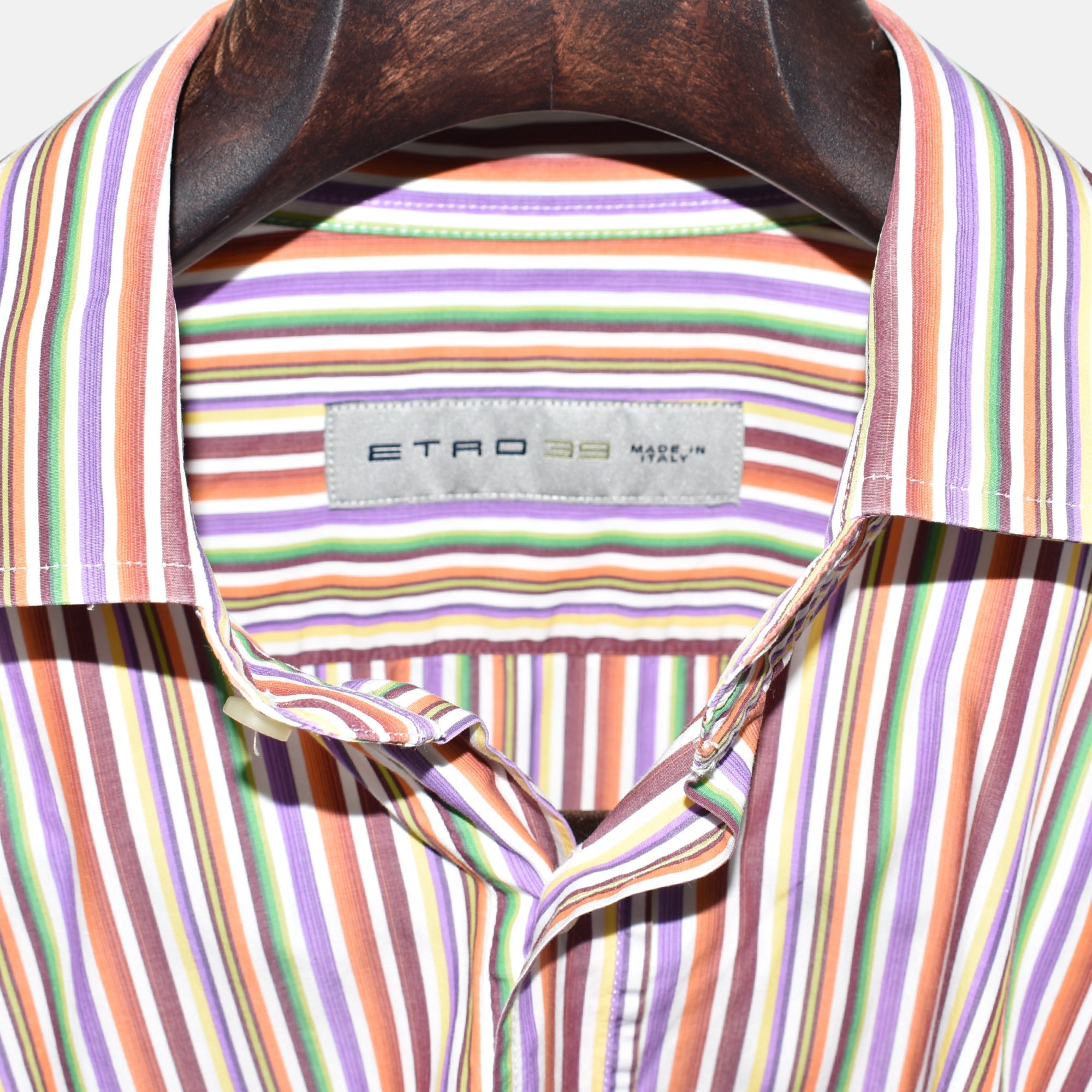 Multicoloured Striped Shirt made of Cotton (EU 39)