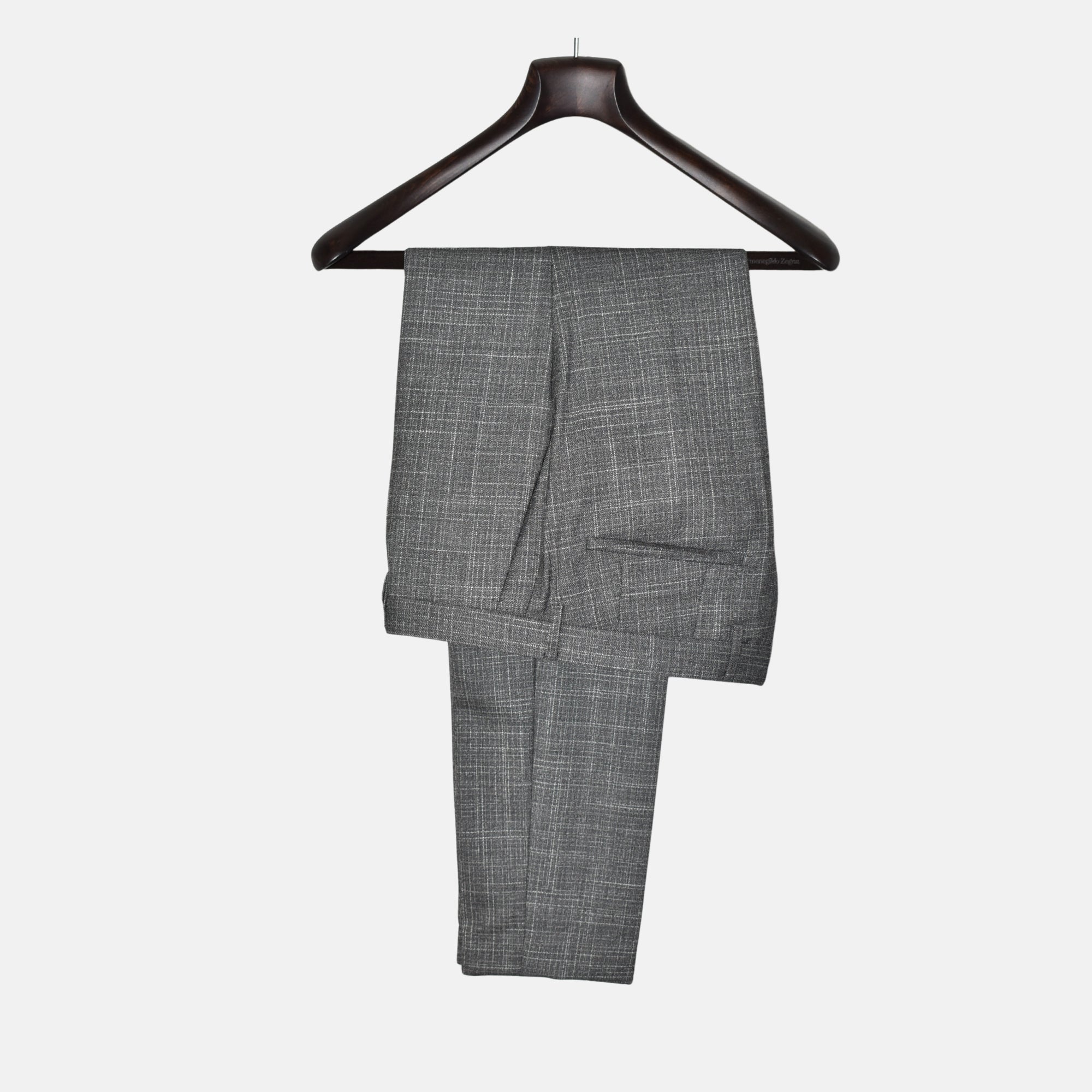Grey Patterned Suit made of Virgin Wool/Silk (48)