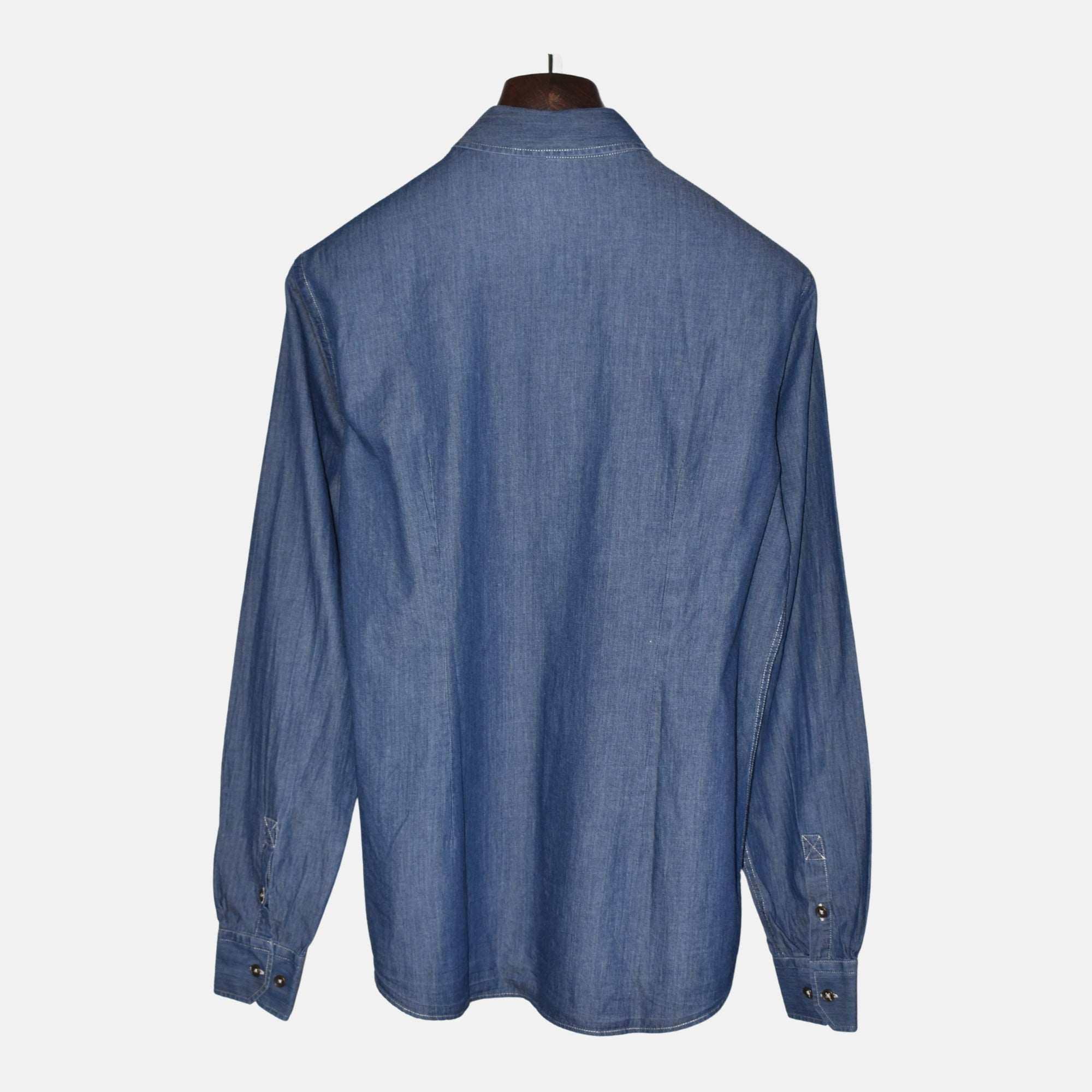 Blue Denim Shirt made of Cotton (L)