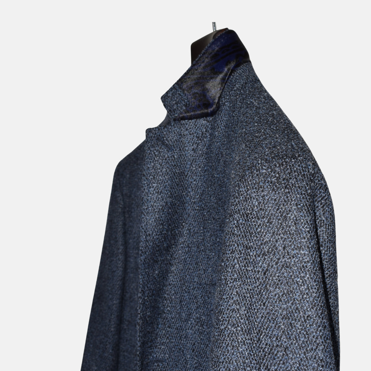 Blue Melange Blazer made of Wool/Polyester (EU 50)