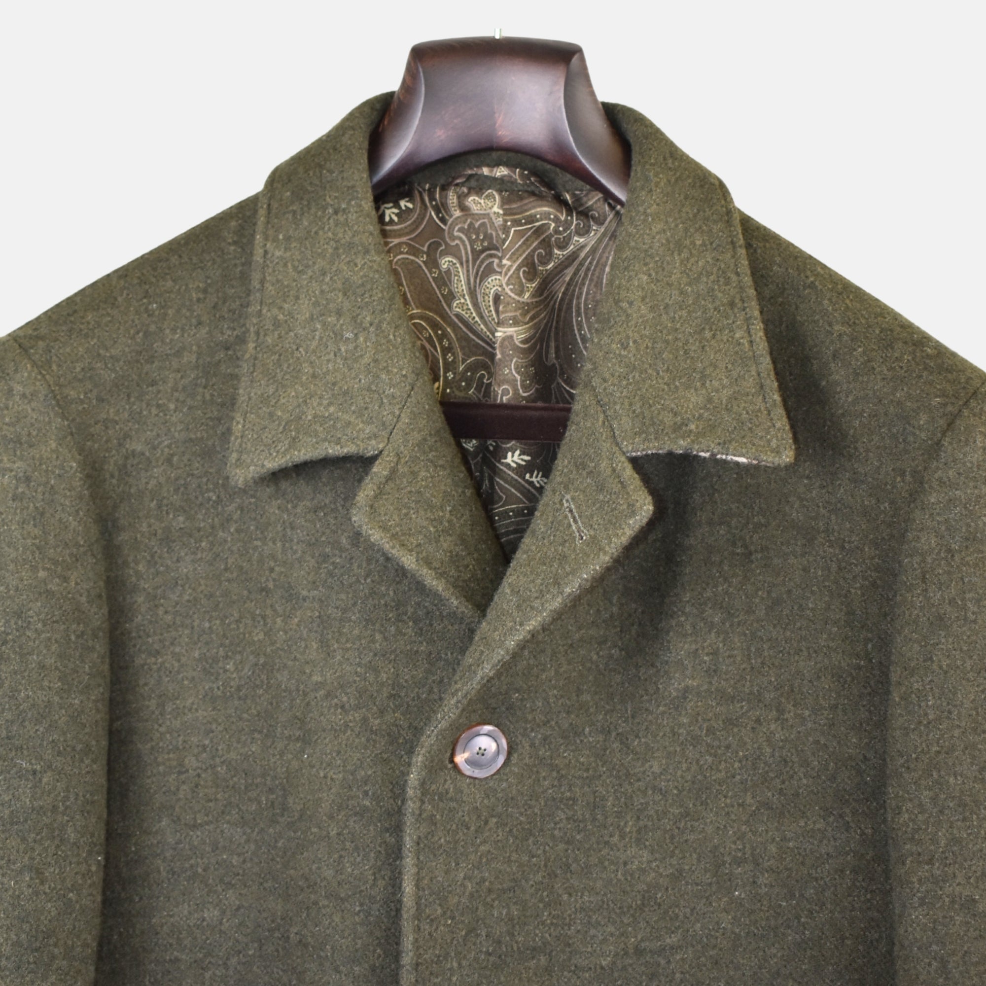 Green Coat made of Wool (EU 48)