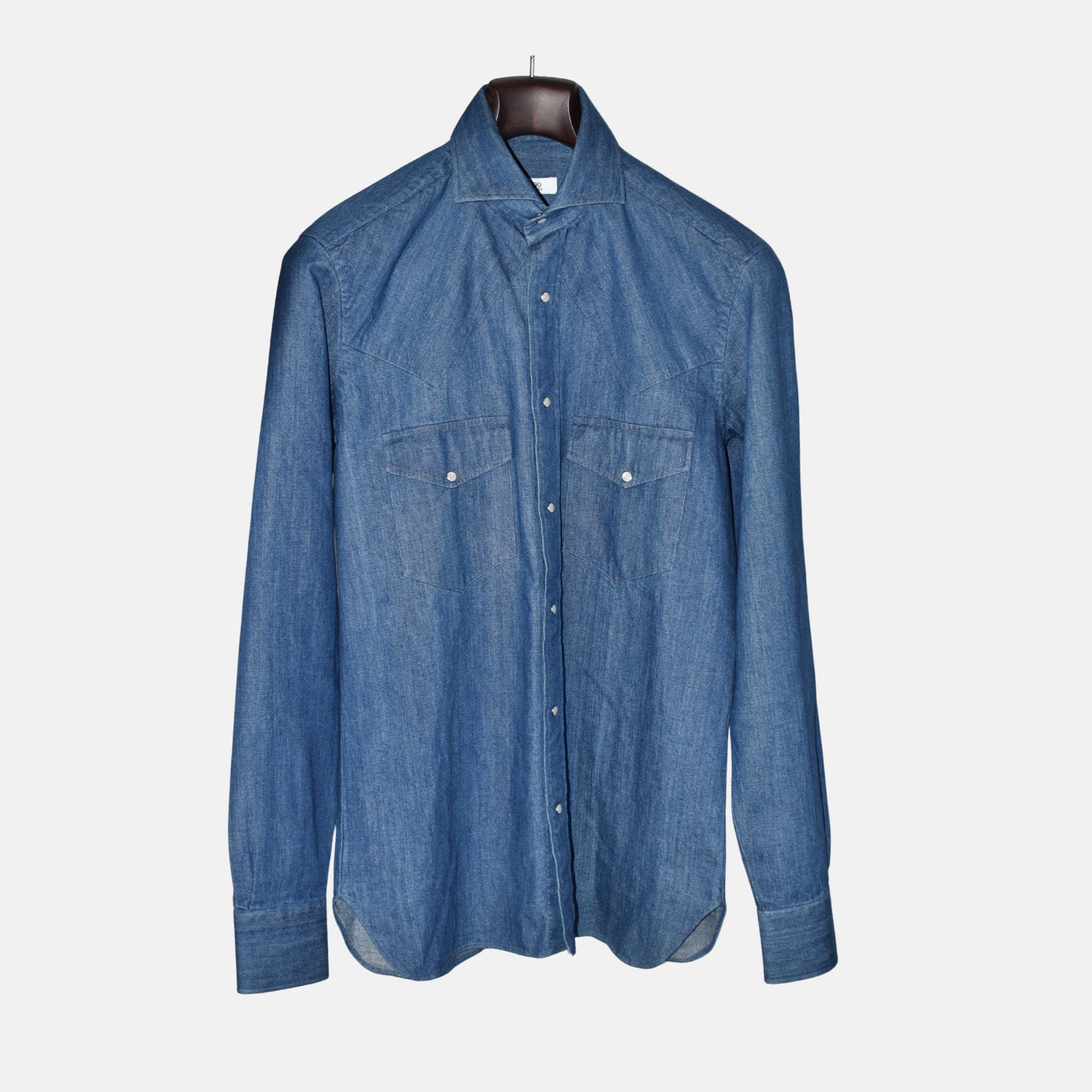 Blue Denim Shirt made of Cotton (S)