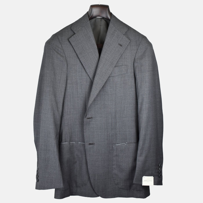 Gray-Black Checkered Blazer made of Wool (EU 50)