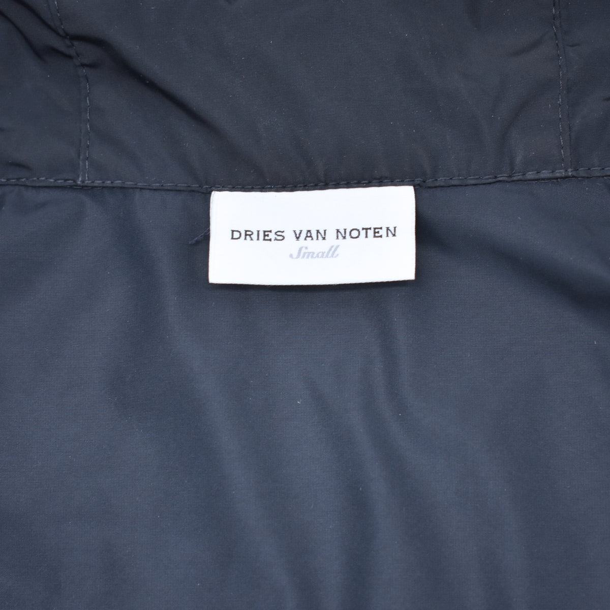 Marineblauer Regenmantel aus Polyester (S)