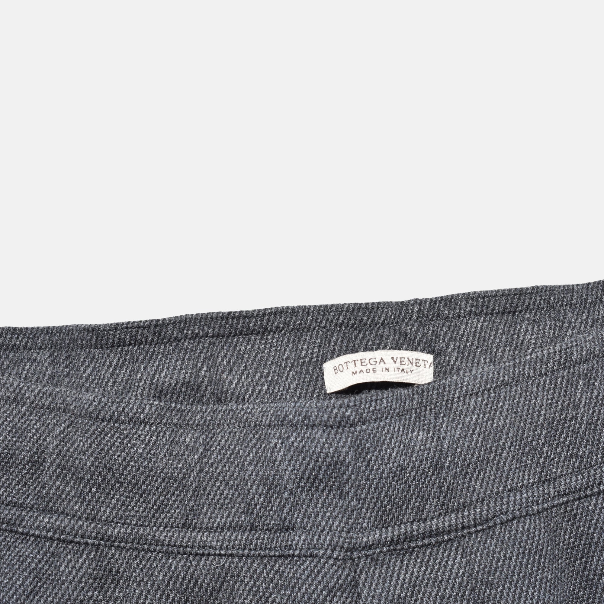 Black/Gray Striped Jogg Pants made of Cotton/Linen (EU 46)