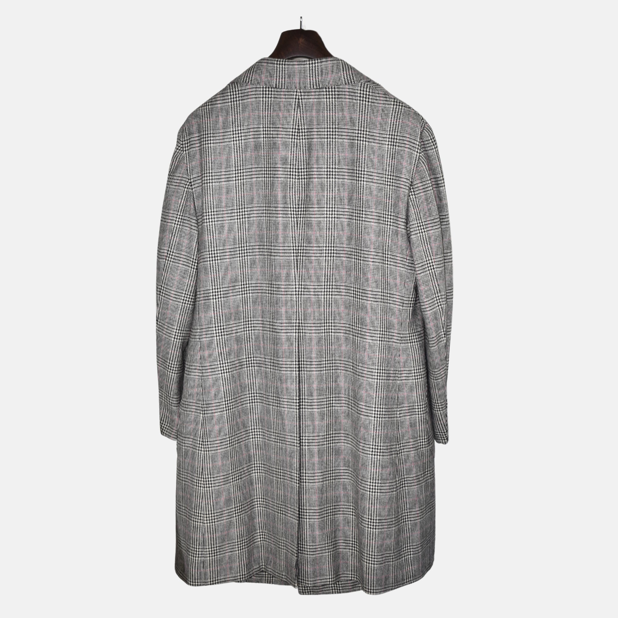 Multicoloured Checkered Coat made of Wool (bespoke)