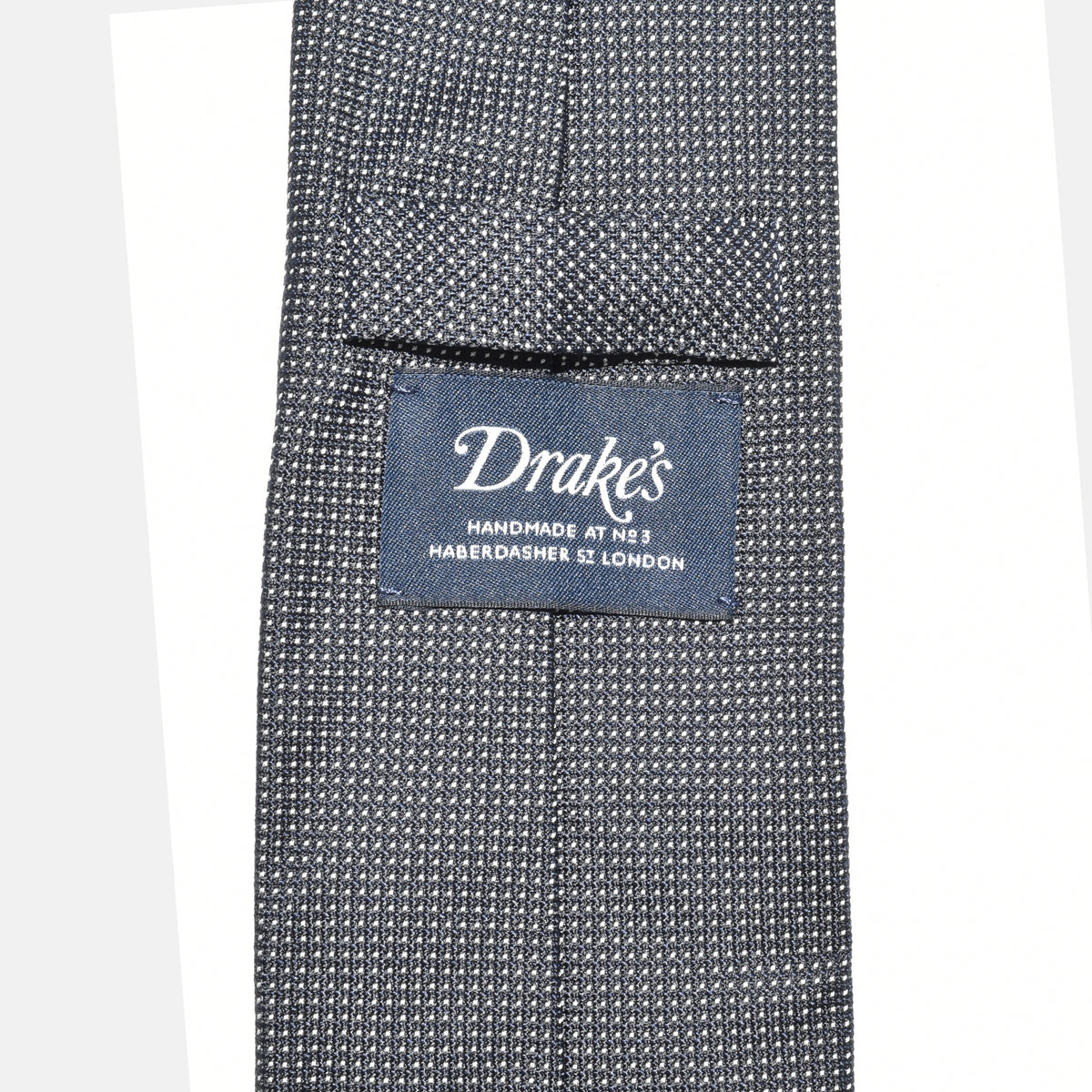 Navy Dotted Tie made of Silk