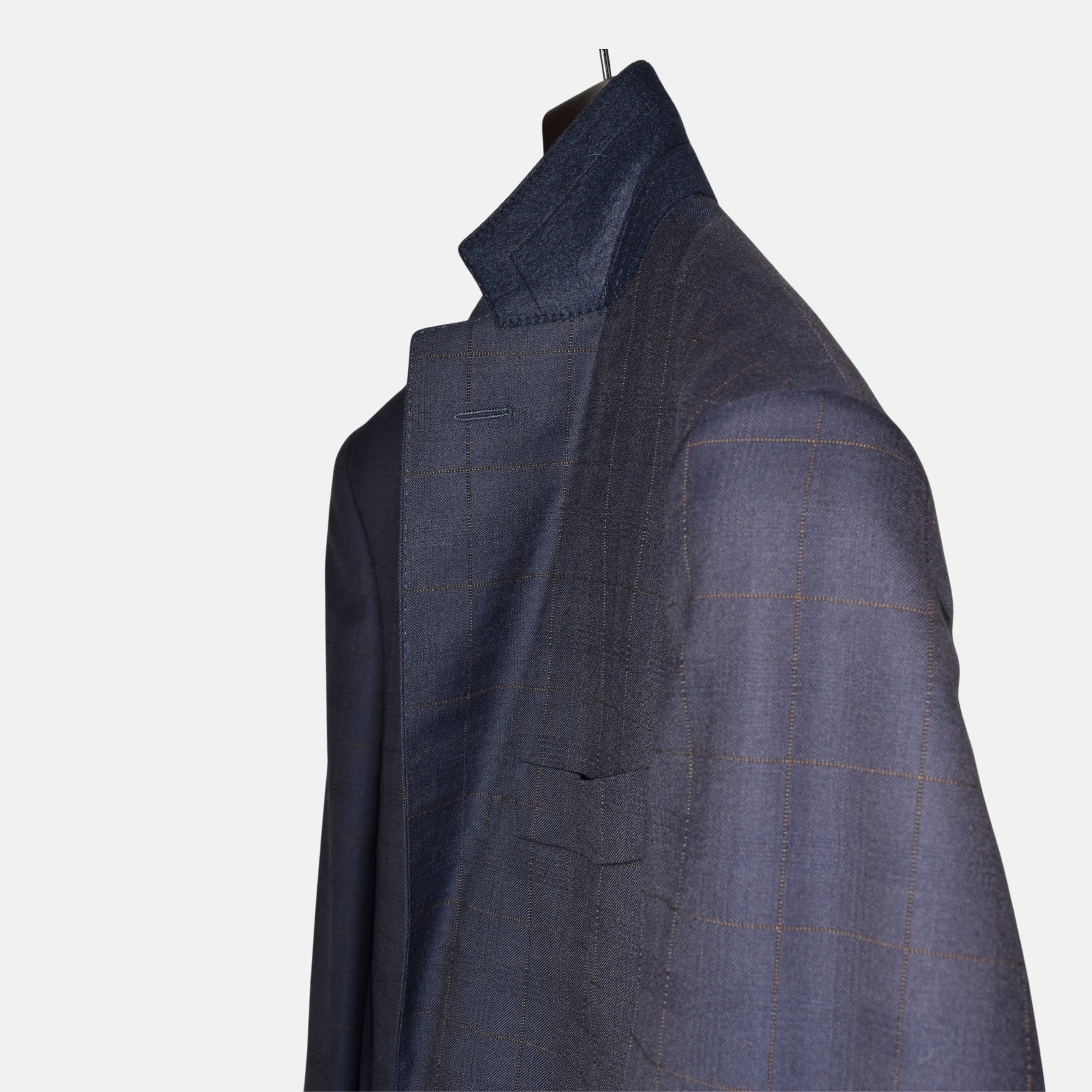 Blue Suit with Overcheck (EU 44)