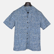 Multicoloured Patterned Short Sleeve Shirt made of Cotton (EU 48)