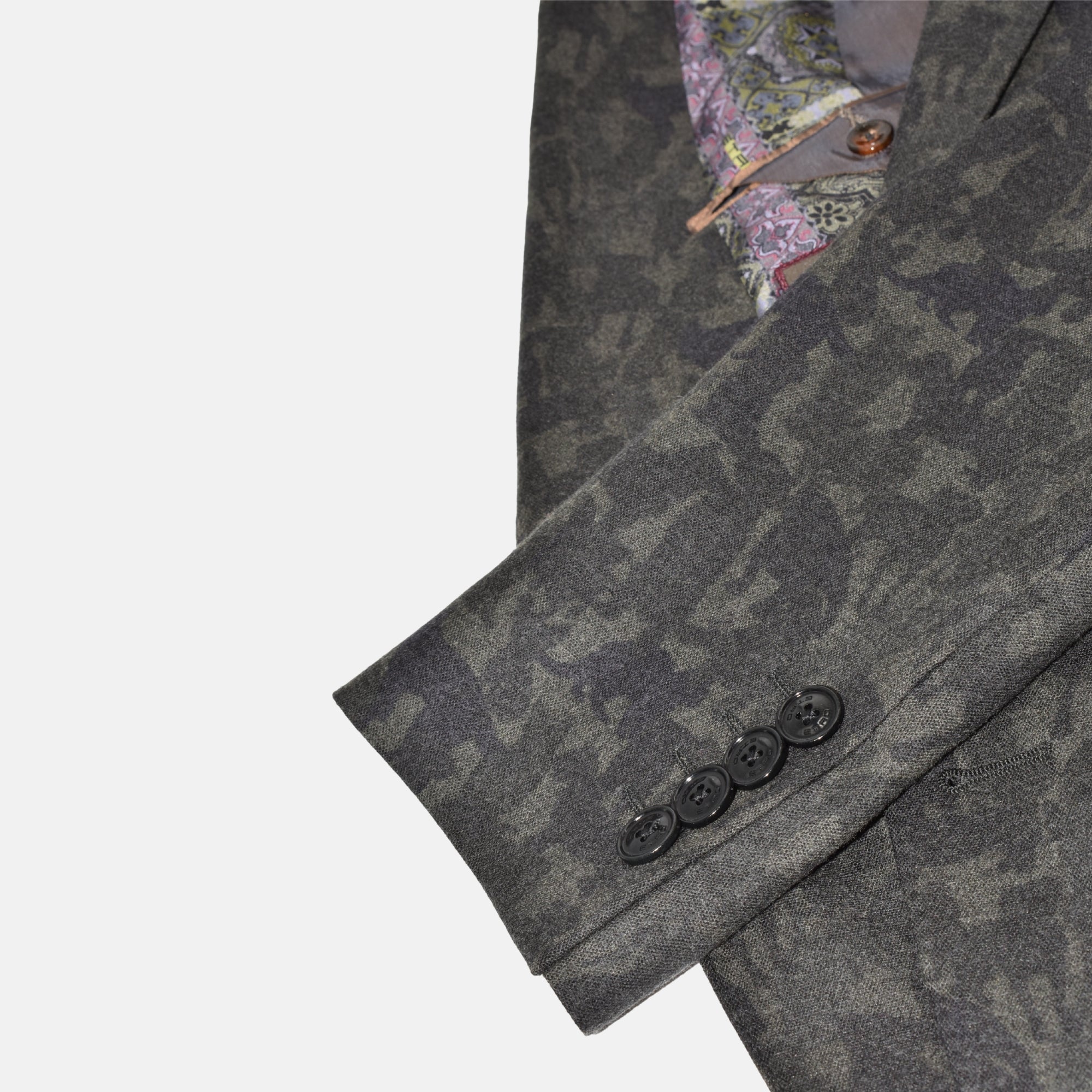 Multicoloured/Camouflage Blazer made of Wool (EU 50)