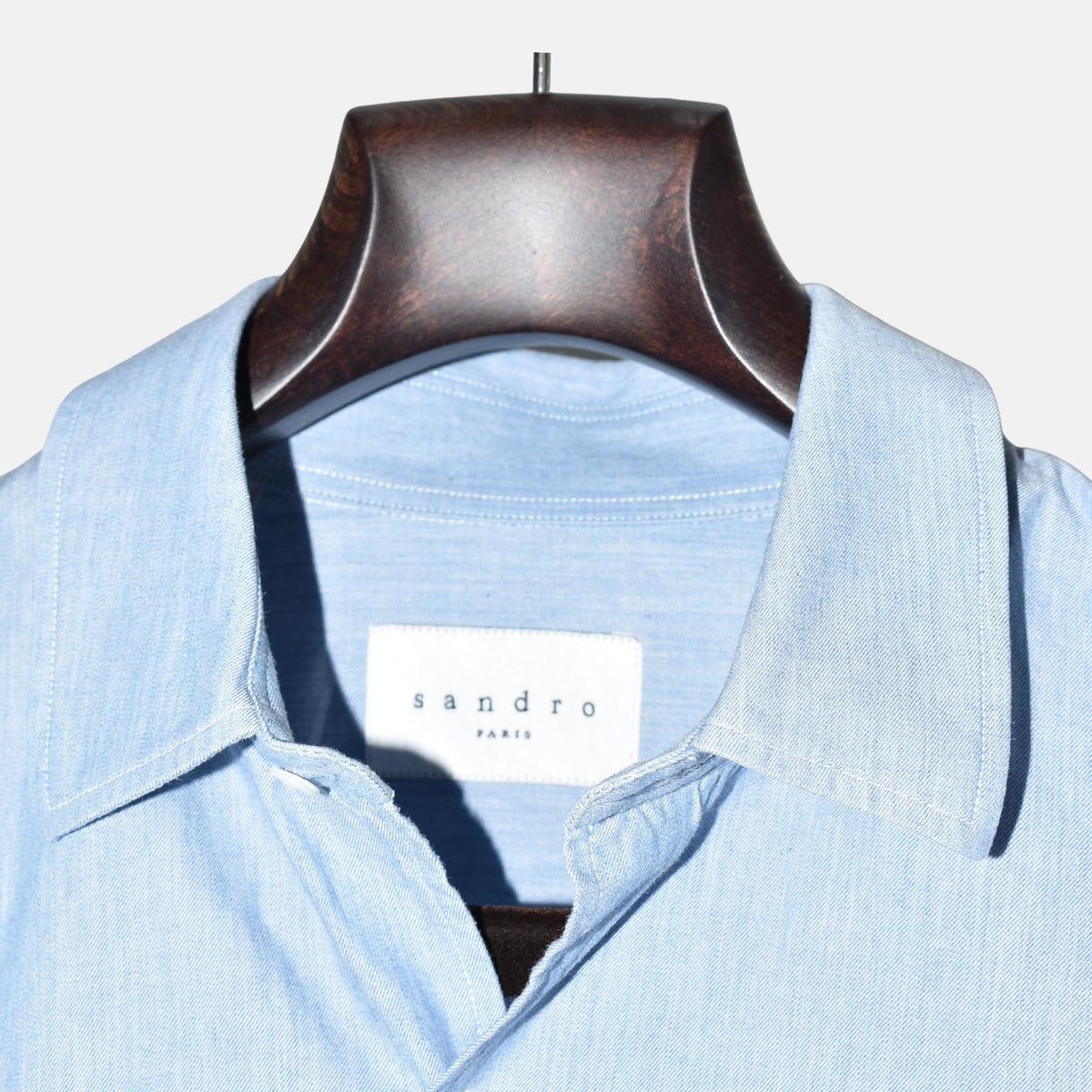 Light Blue Denim Shirt made of Cotton (L)