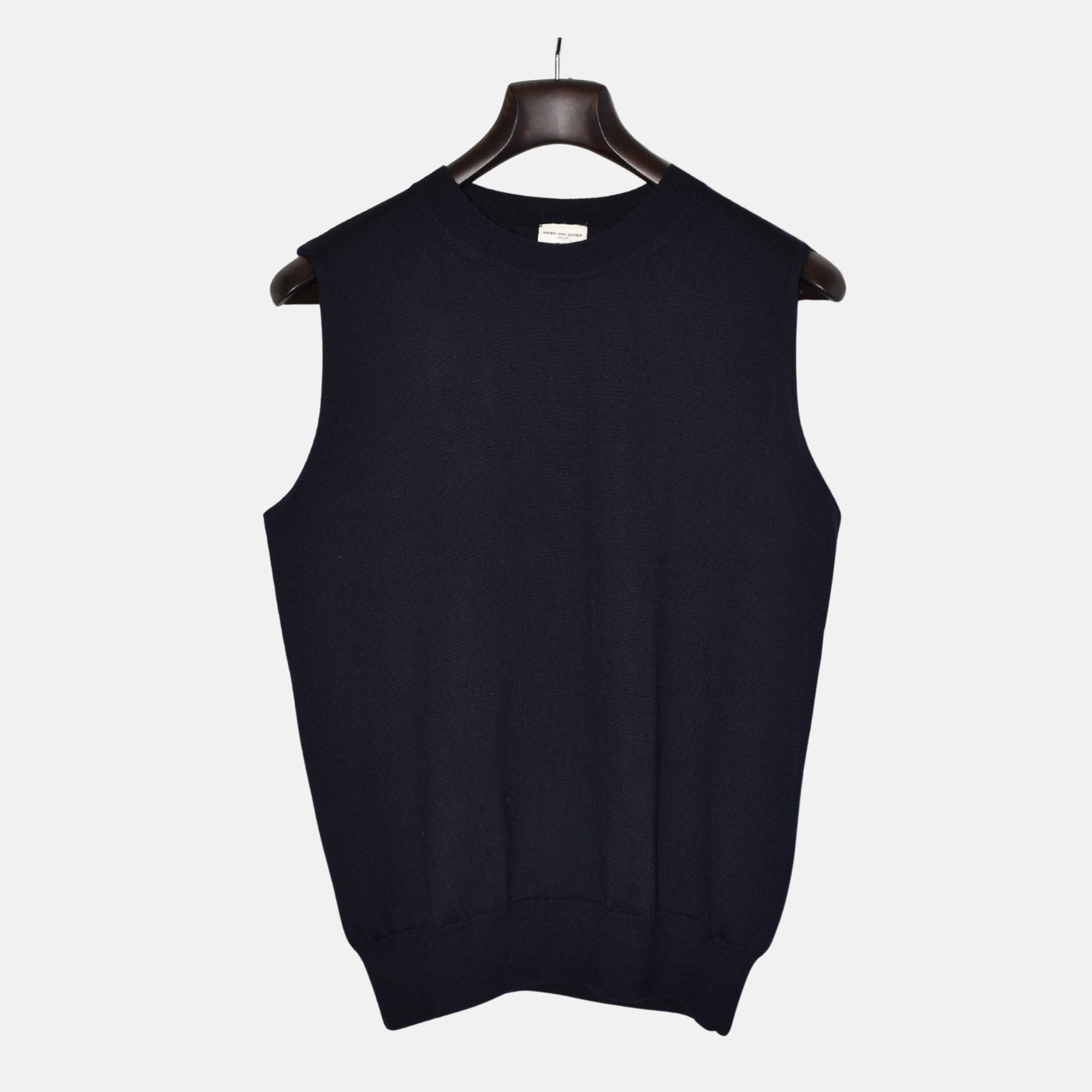 Navy Sweater Vest made of Merinho Wool (S)