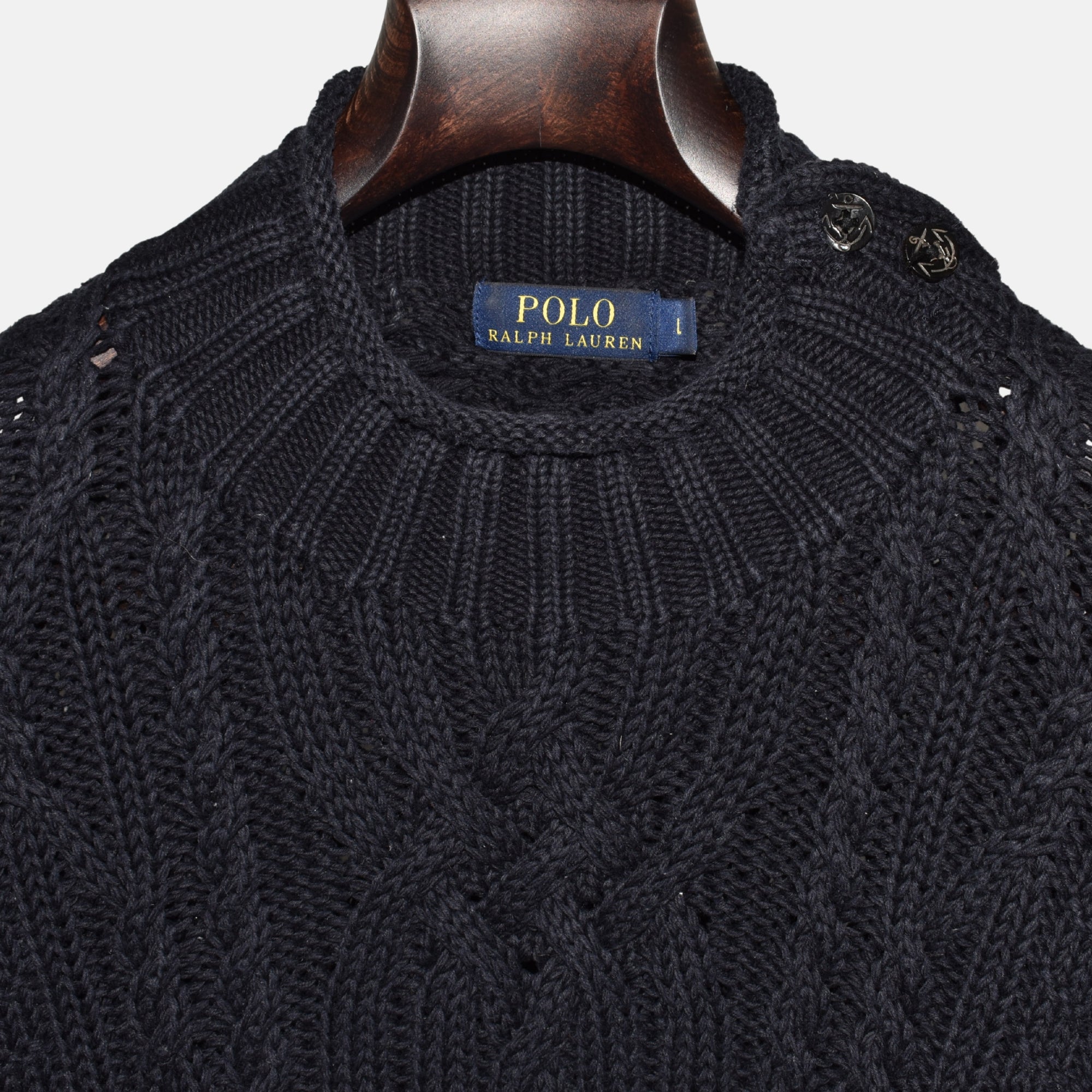 Navy Sweater made of Cotton (L)