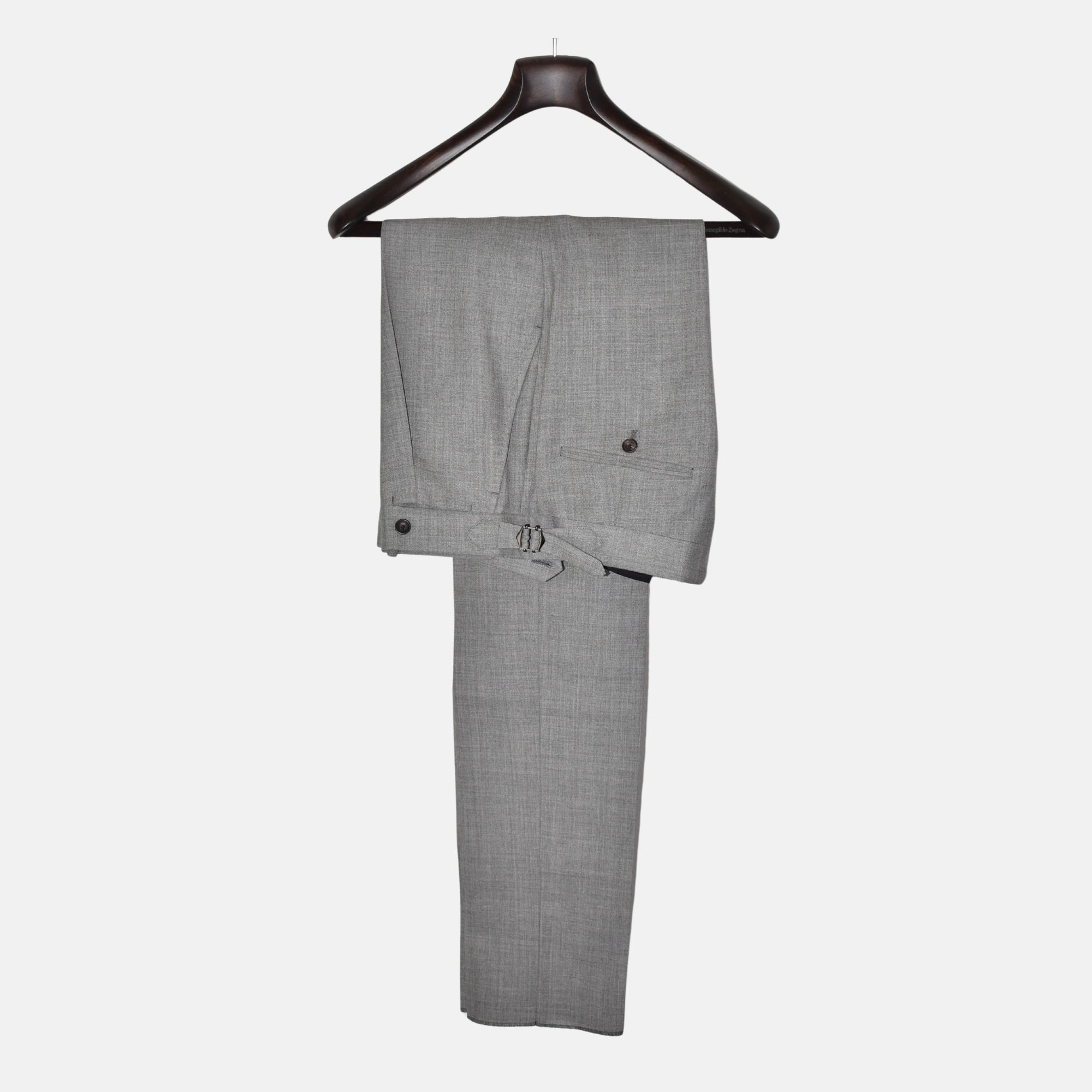 Light Gray Trousers made of Wool (EU 48)