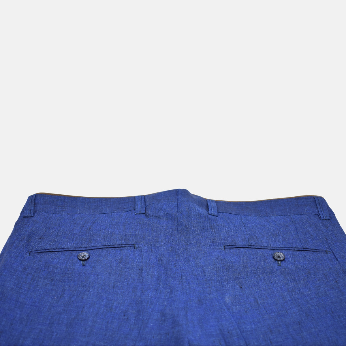 Electric Blue Trousers made of Linen ( EU 50)