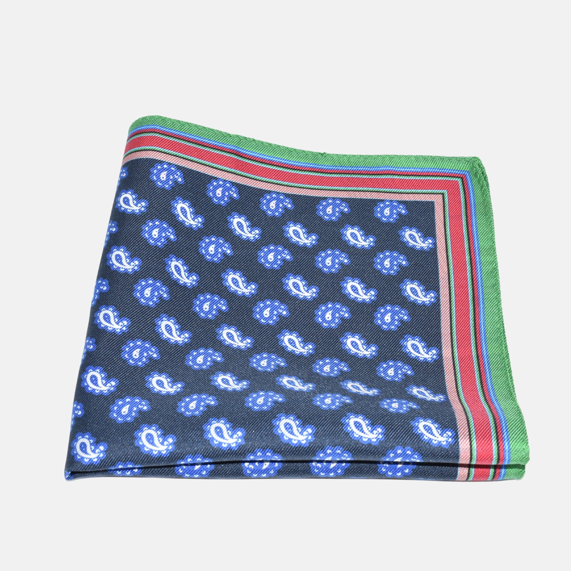 Multicoloured Square Pocket made of Silk