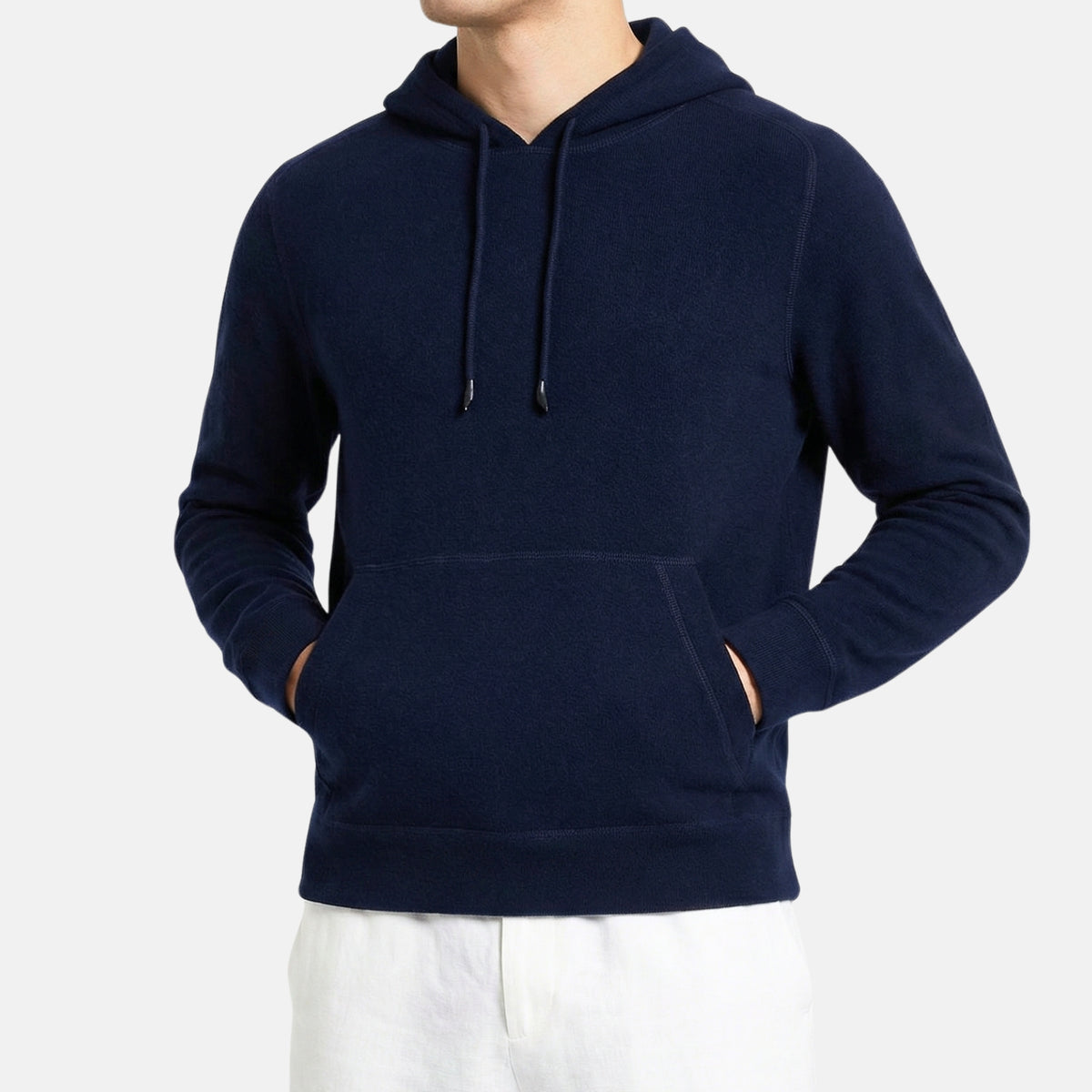 Navy Hoodie made of Cashmere (EU 48)