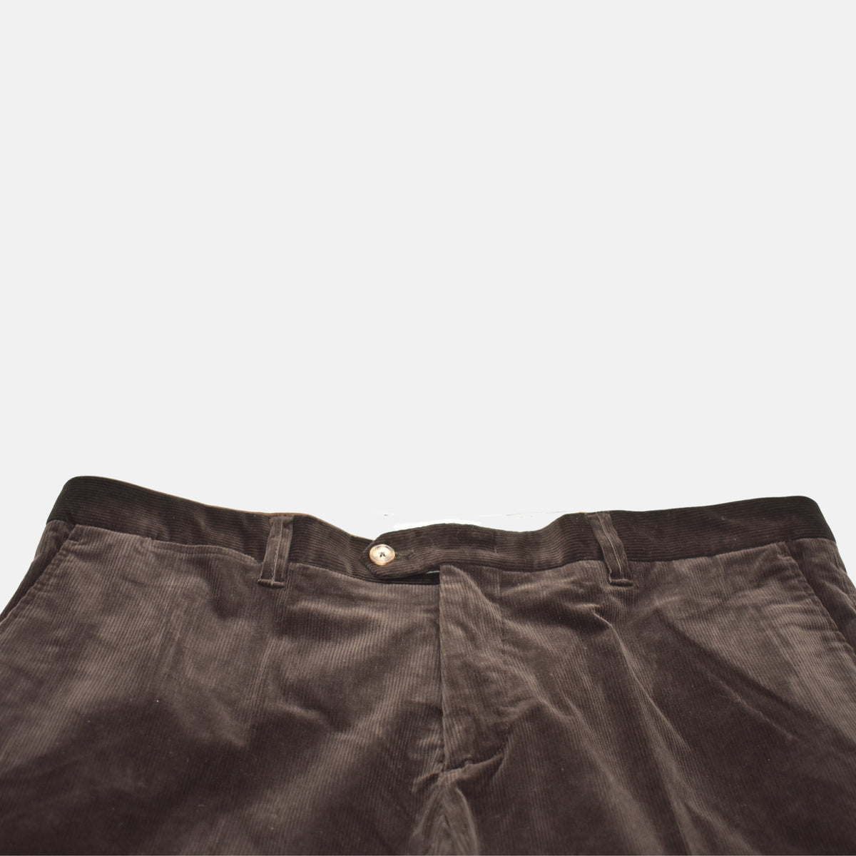 Dark Brown Corduroy Trousers made of Cotton (EU 56)