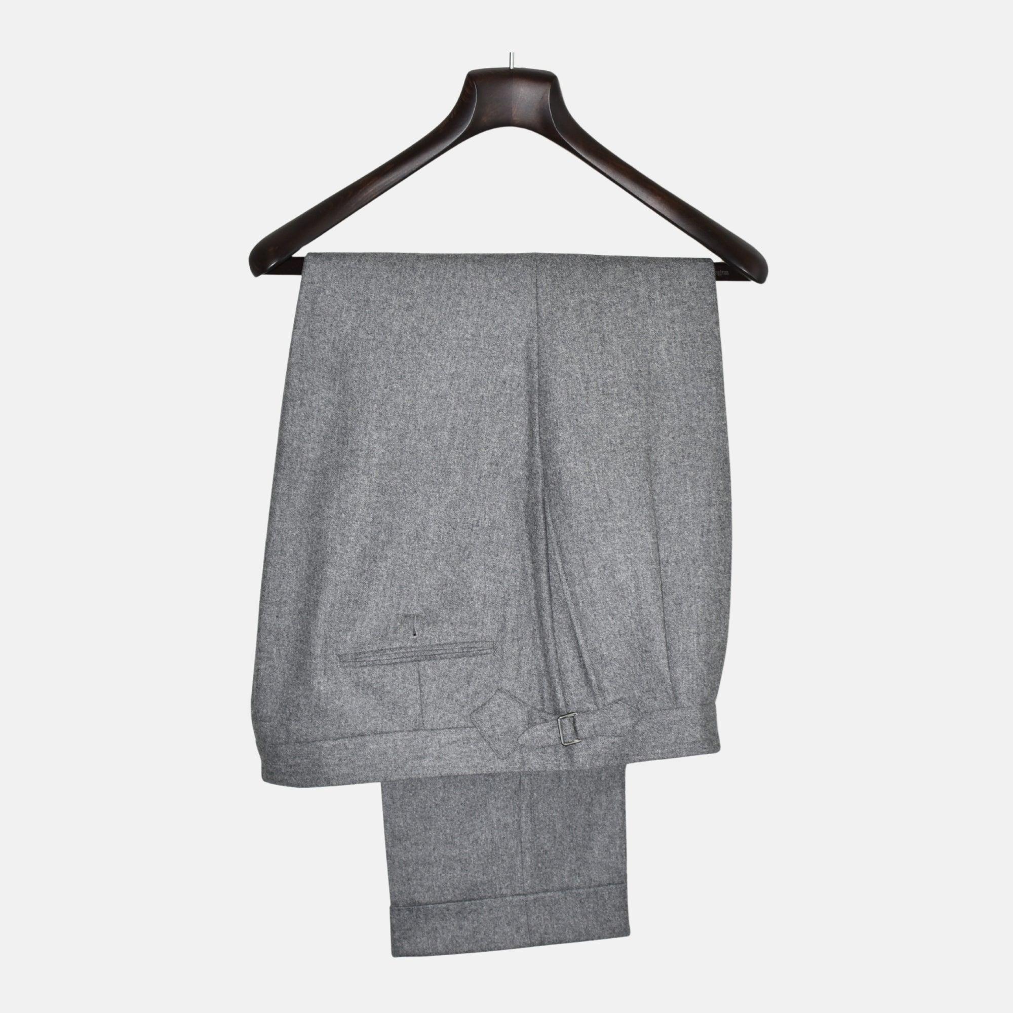 Gray Flanel trousers made of Wool (EU 56)