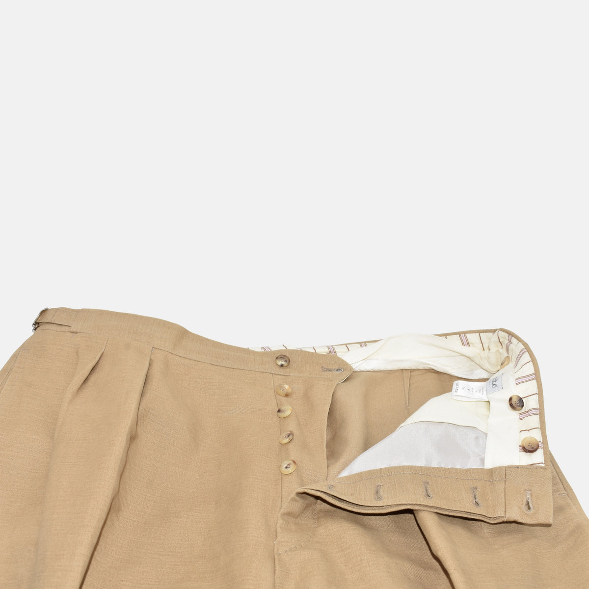 Beige Leinenhose (EU 56)
