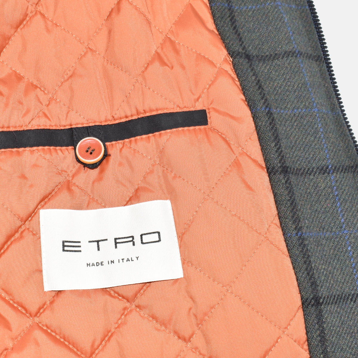 Black/Olive Checkered Bomber Jacket (M)