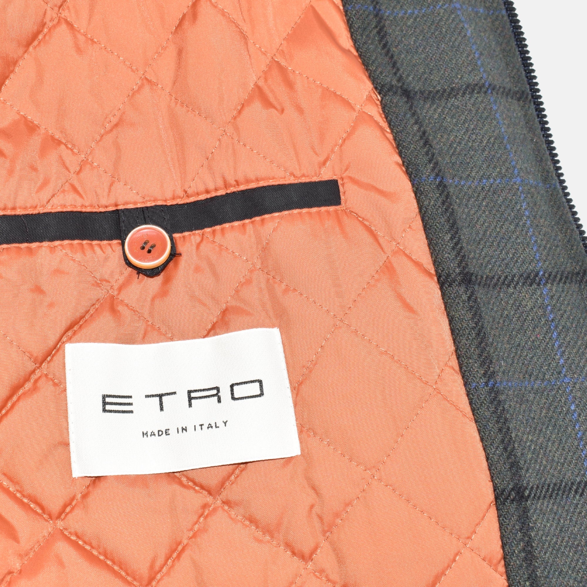Black/Olive Checkered Bomber Jacket (M)