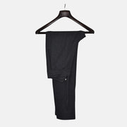 Black/Gray Striped Jogg Pants made of Cotton/Linen (EU 46)