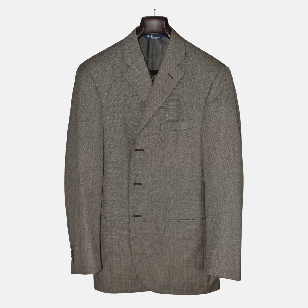 Gray-Beige Suit made of Virgin Wool (EU 50)