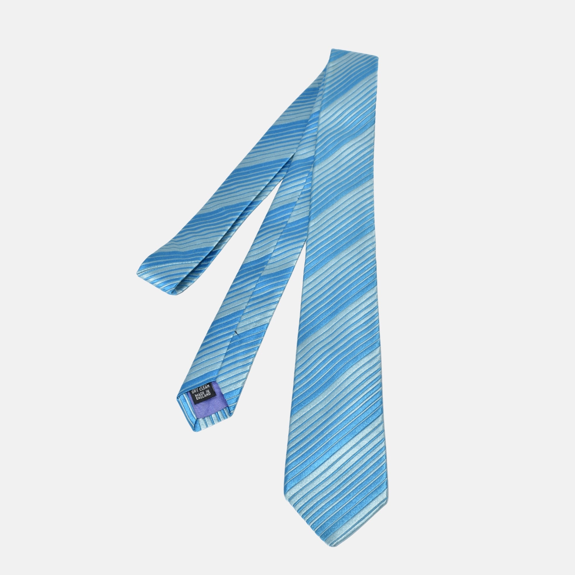 Blue Patterned Tie made of Silk
