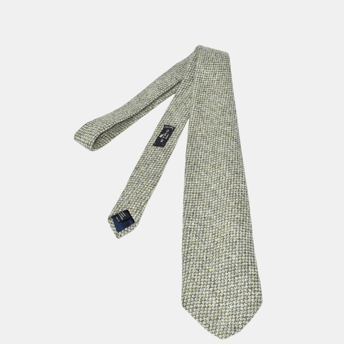 Multicoloured Patterned Tie made of Cashmere