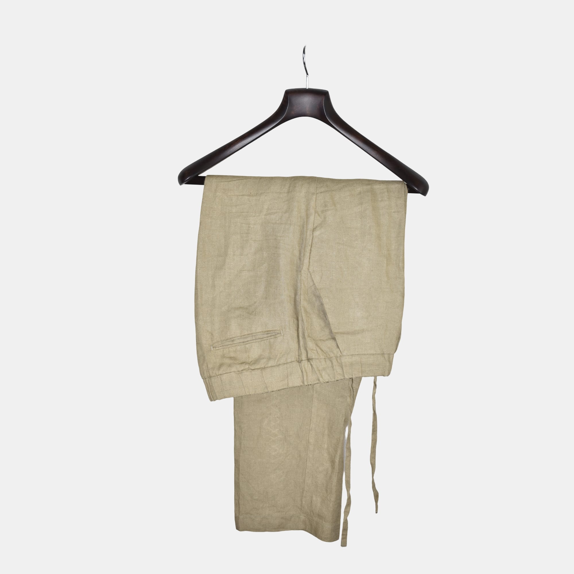 Khaki Trousers made of Linen  (EU 38)