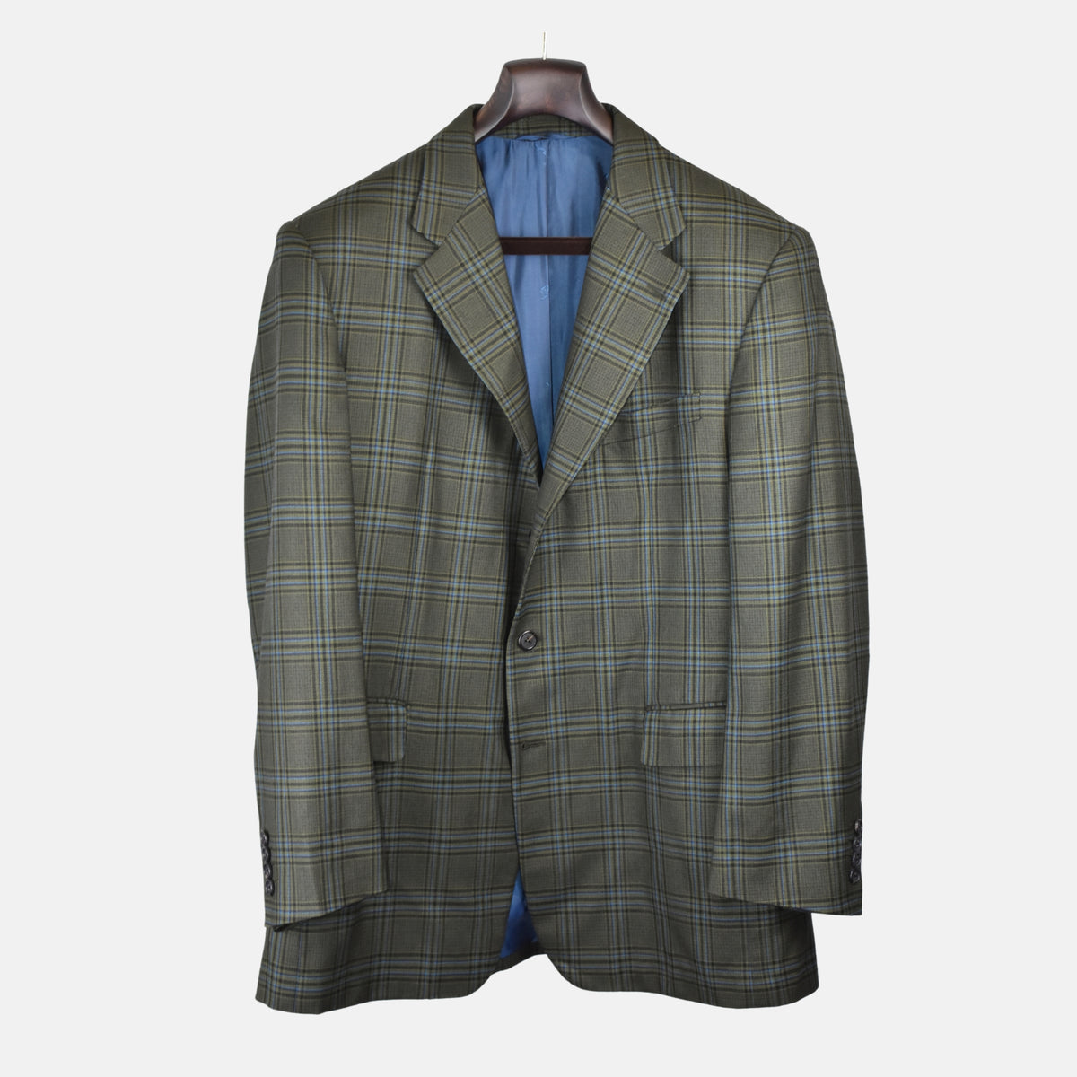 Buntkarierter Blazer aus Wolle (EU 52)