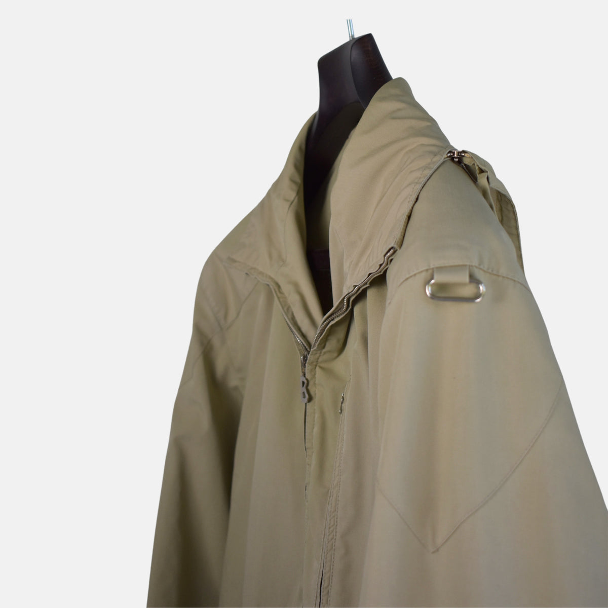 Beige Hooded Jacket made of Cotton (EU 50)